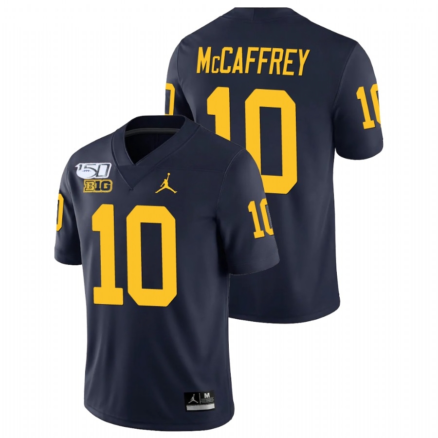 Michigan Wolverines Men's NCAA Dylan McCaffrey #10 Navy Alumni Player Game College Football Jersey CTG1249FR